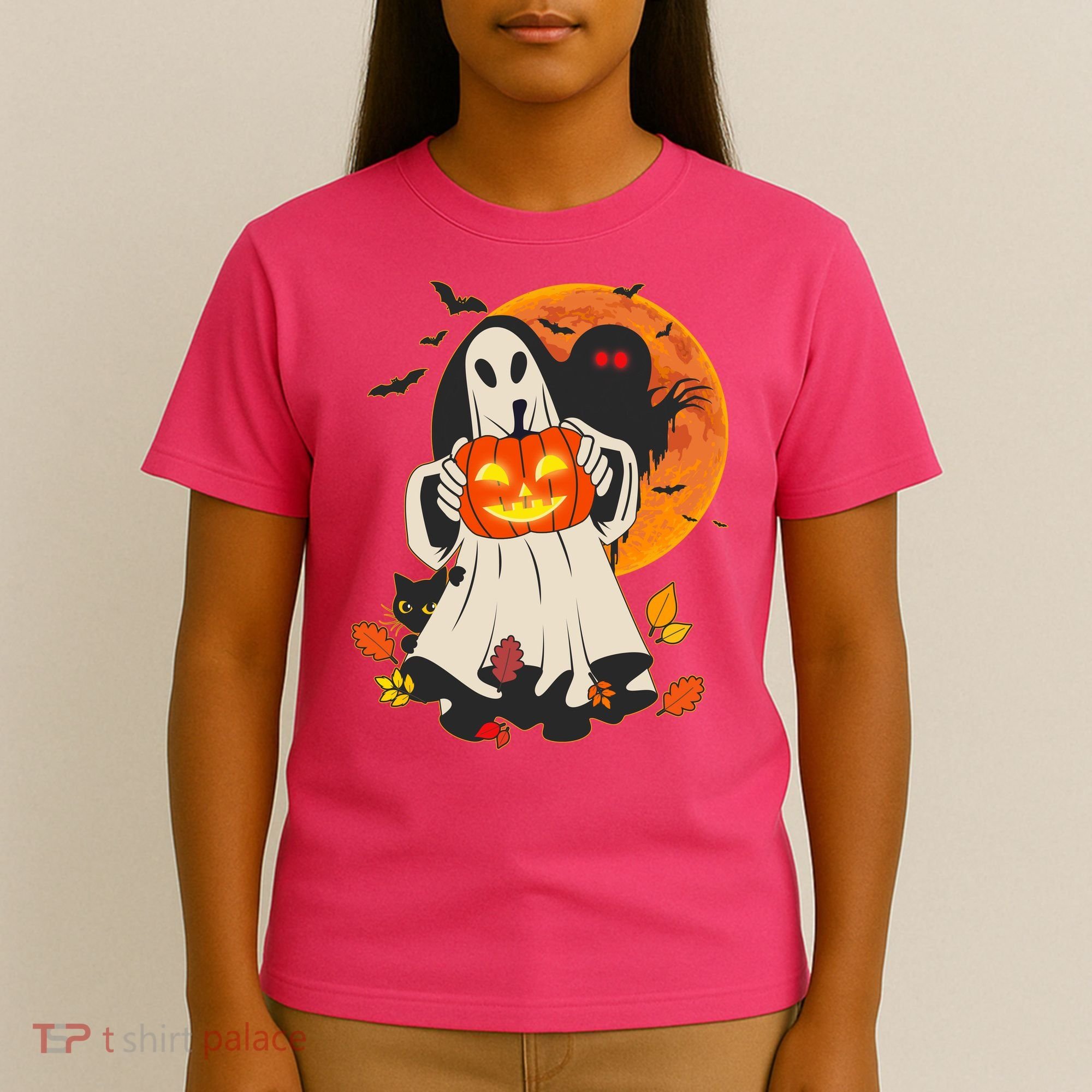 Spooky Halloween Autumn Ghost Jackolantern T-Shirt