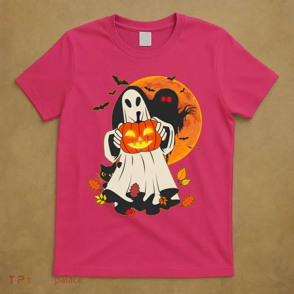 Spooky Halloween Autumn Ghost Jackolantern T-Shirt