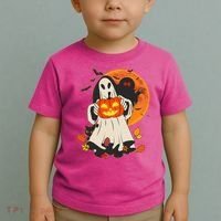 Spooky Halloween Autumn Ghost Jackolantern Toddler T-Shirt thumb 2