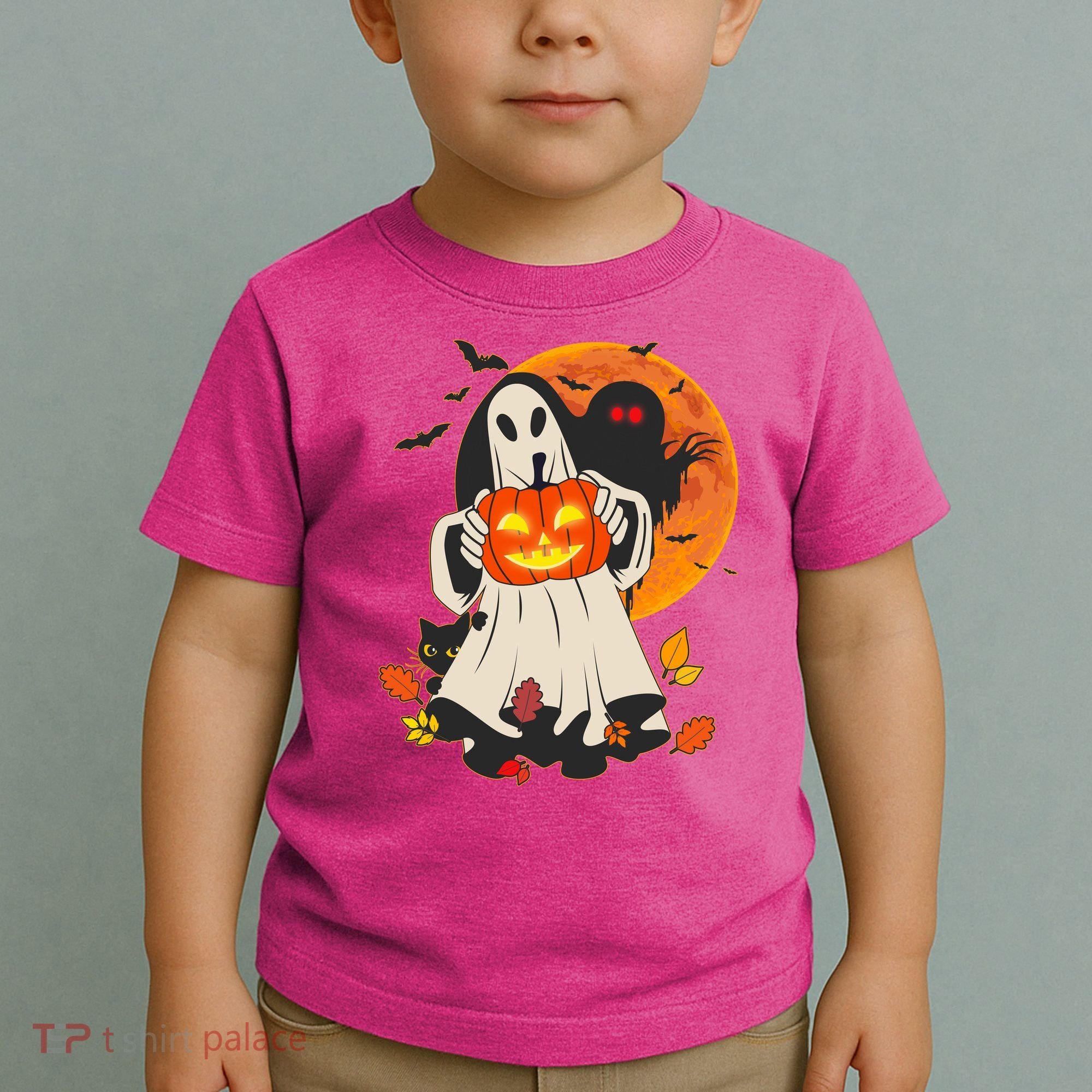 Spooky Halloween Autumn Ghost Jackolantern Toddler T-Shirt