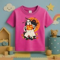 Spooky Halloween Autumn Ghost Jackolantern Toddler T-Shirt thumb 3