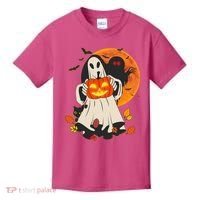 Spooky Halloween Autumn Ghost Jackolantern Kids T-Shirt thumb 0