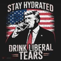 Stay Hydrated And Drink LiberalS Tears Trump 2025 Women's Hoodie thumb 2