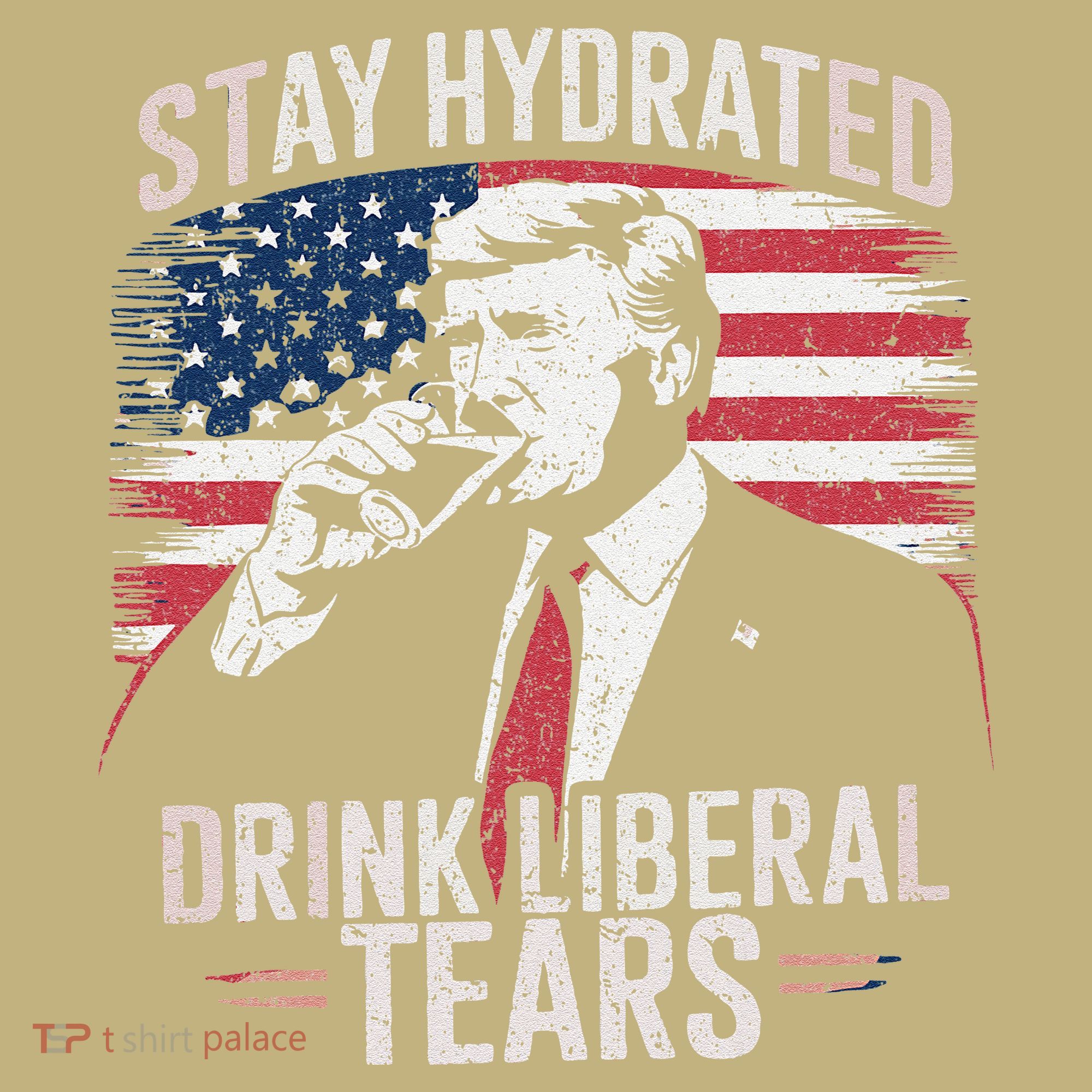 Stay Hydrated And Drink LiberalS Tears Trump 2025 T-Shirt