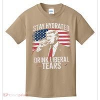 Stay Hydrated And Drink LiberalS Tears Trump 2025 Kids T-Shirt thumb 0