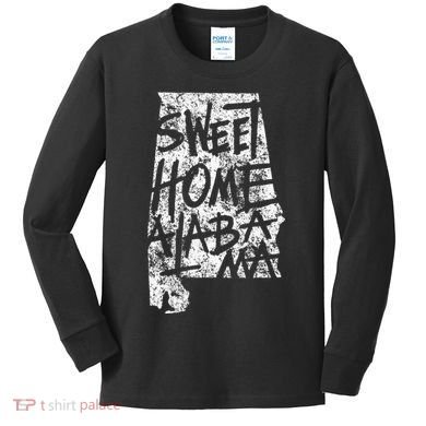 Sweet Home Alabama Birmingham State Kids Long Sleeve Shirt