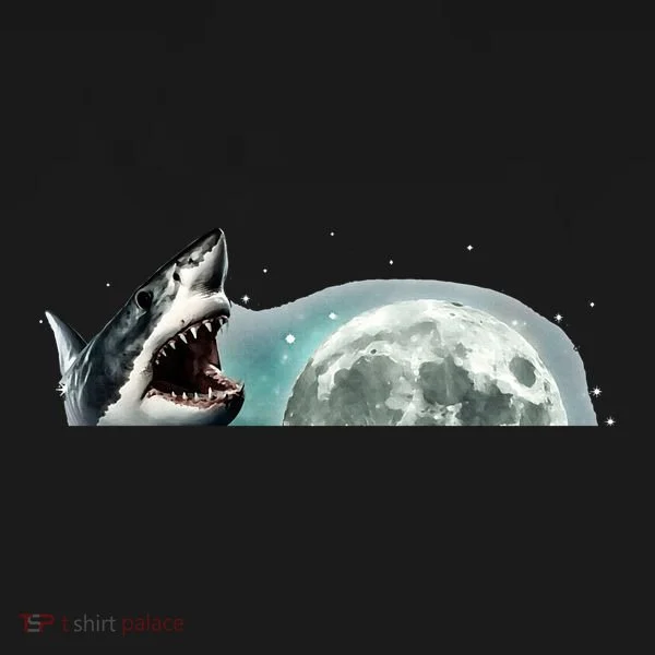 Sharks Howling At Moon Cosmic Space Toddler Hoodie