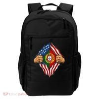 Super Hero American Portuguese Pride Combo Flag Backpack thumb 0