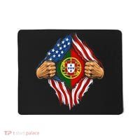 Super Hero American Portuguese Pride Combo Flag Mousepad thumb 0
