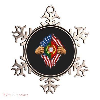 Super Hero American Portuguese Pride Combo Flag Ornament