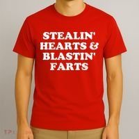 Stealin' Hearts And Blastin' Farts Funny Valentines Day T-Shirt thumb 3