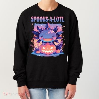Spooks-A-Lotl Halloween Axolotl Women's Sweatshirt