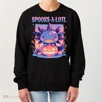 Spooks-A-Lotl Halloween Axolotl Women's Sweatshirt thumb 0