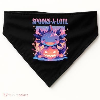 Spooks-A-Lotl Halloween Axolotl USA-Made Doggie Bandana