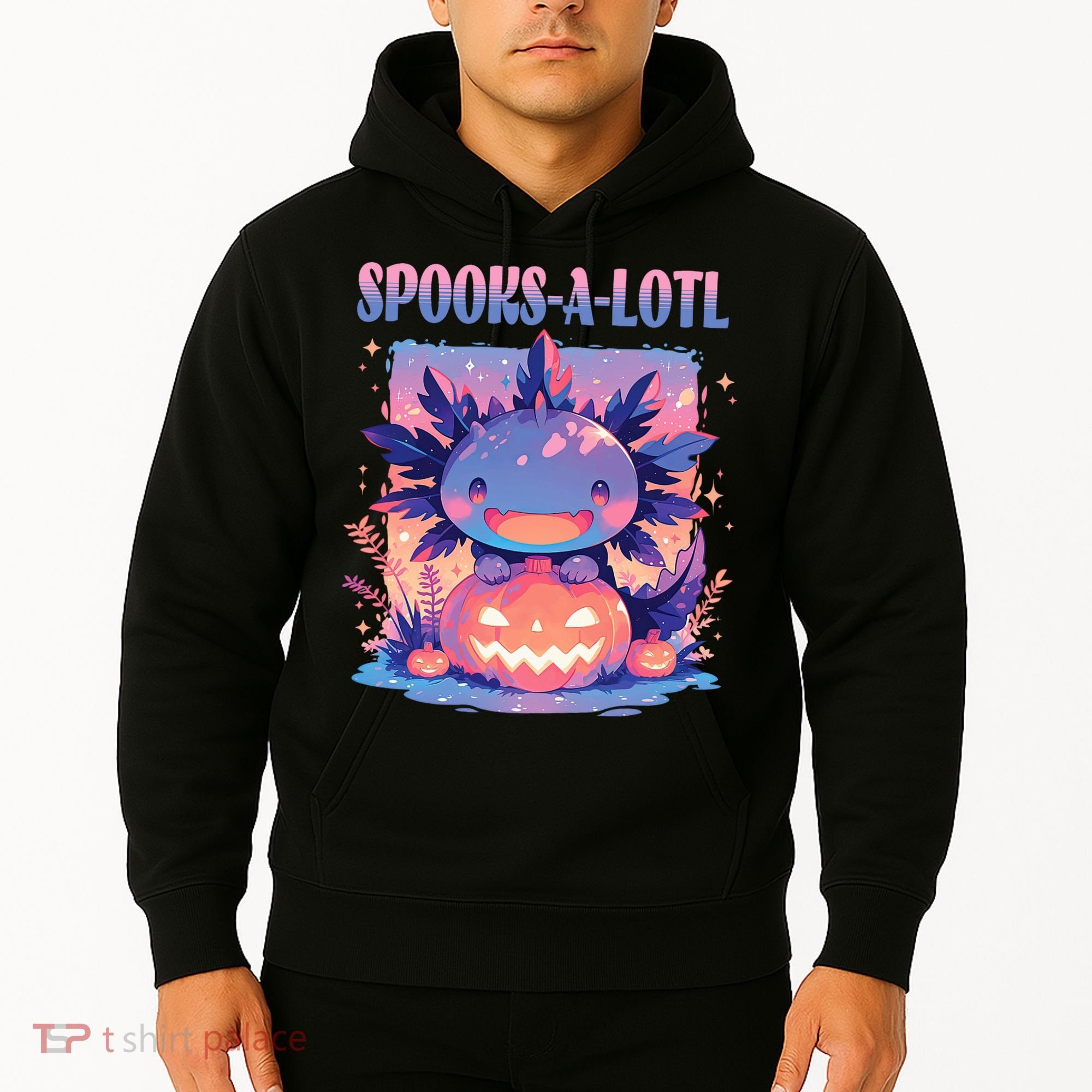Spooks-A-Lotl Halloween Axolotl Hoodie