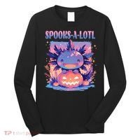 Spooks-A-Lotl Halloween Axolotl Long Sleeve Shirt thumb 0