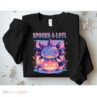 Spooks-A-Lotl Halloween Axolotl Sweatshirt thumb 2