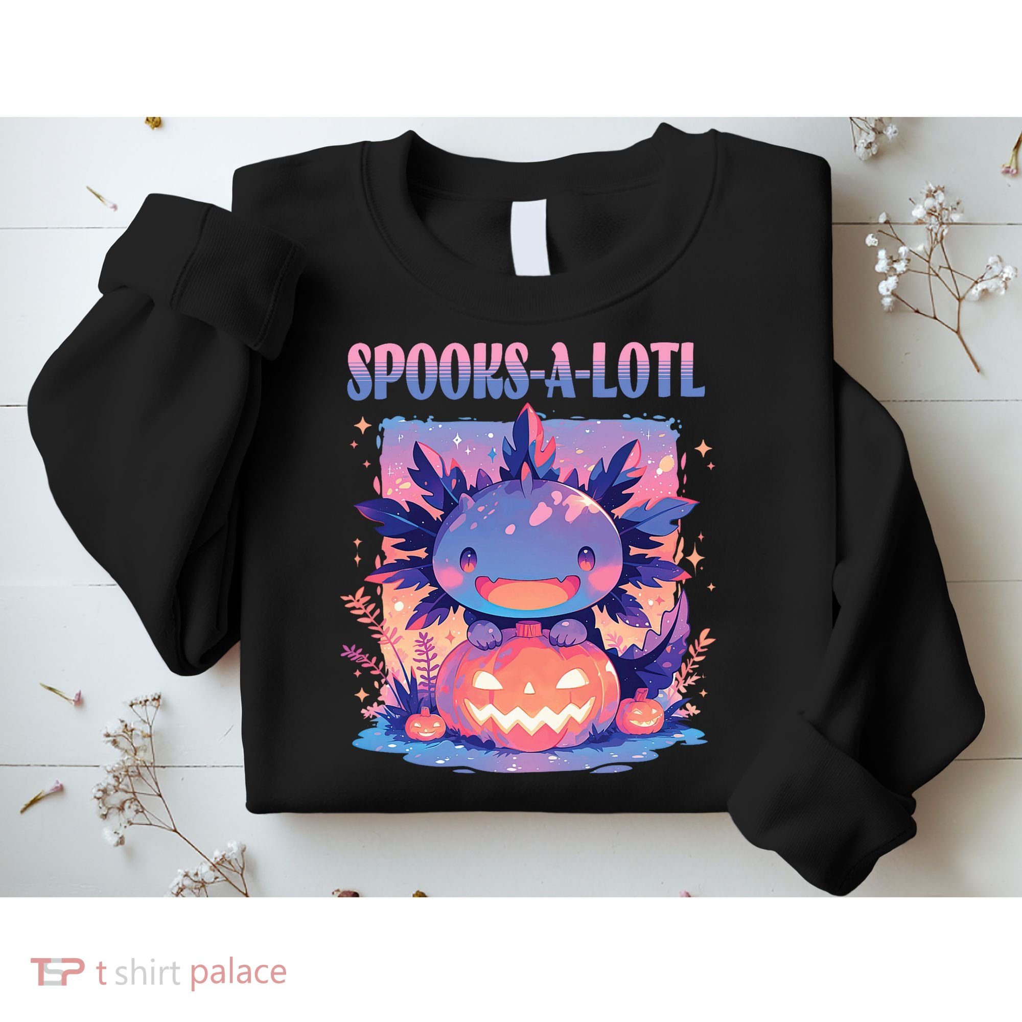 Spooks-A-Lotl Halloween Axolotl Sweatshirt