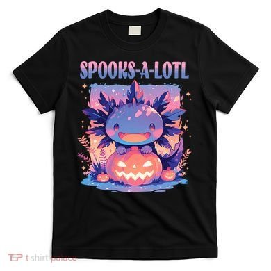 Spooks-A-Lotl Halloween Axolotl T-Shirt