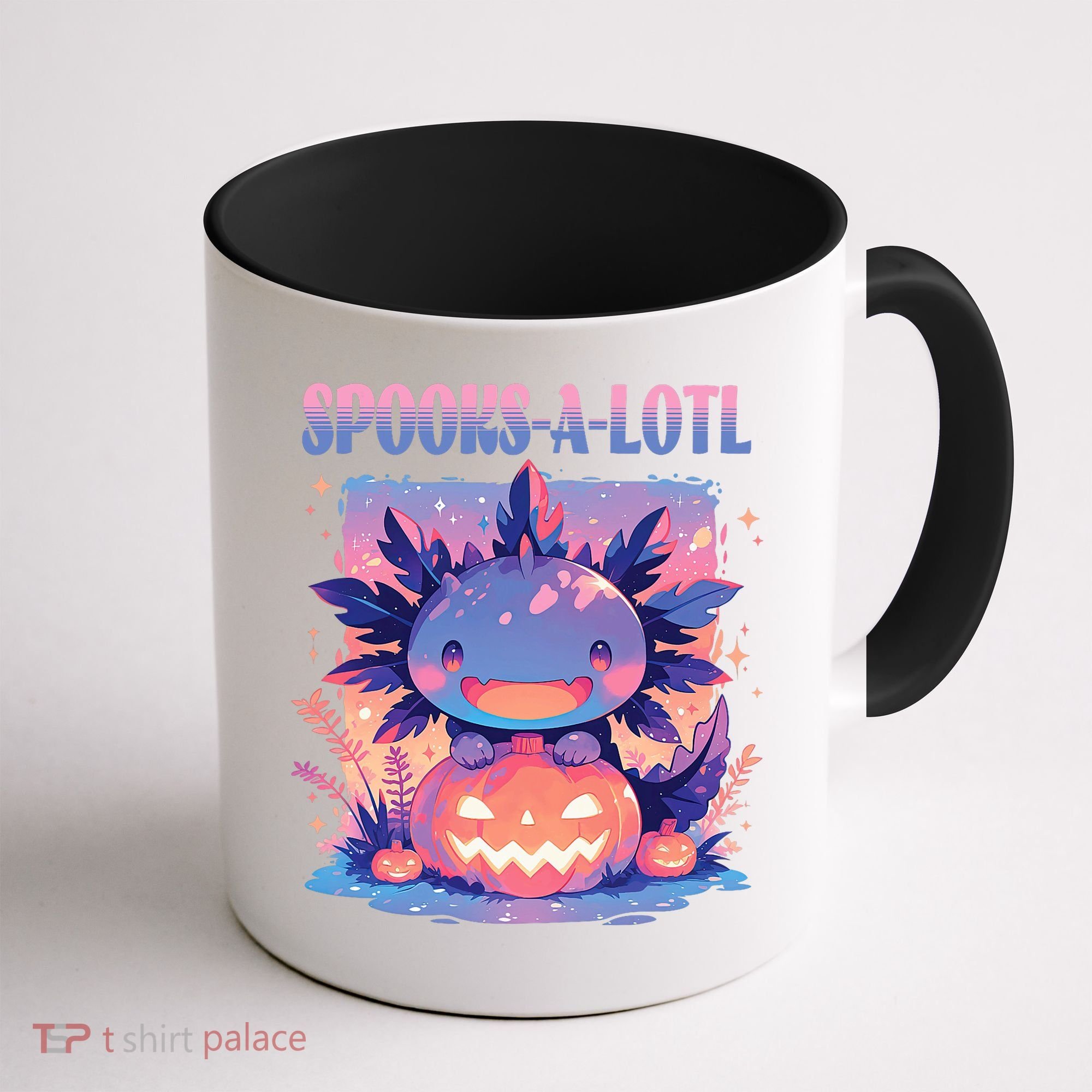Spooks-A-Lotl Halloween Axolotl Coffee Mug