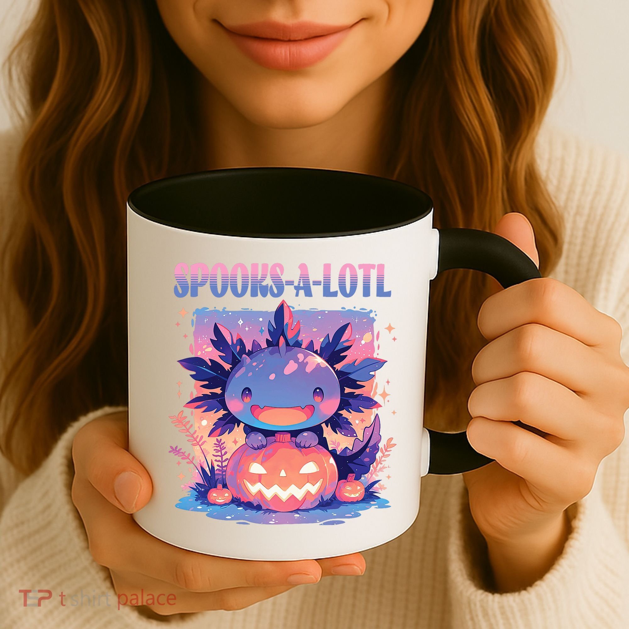 Spooks-A-Lotl Halloween Axolotl Coffee Mug