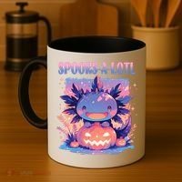 Spooks-A-Lotl Halloween Axolotl Coffee Mug thumb 4