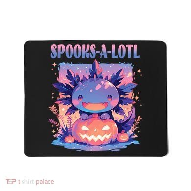 Spooks-A-Lotl Halloween Axolotl Mousepad