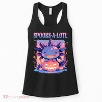 Spooks-A-Lotl Halloween Axolotl Women's Tank Top thumb 0