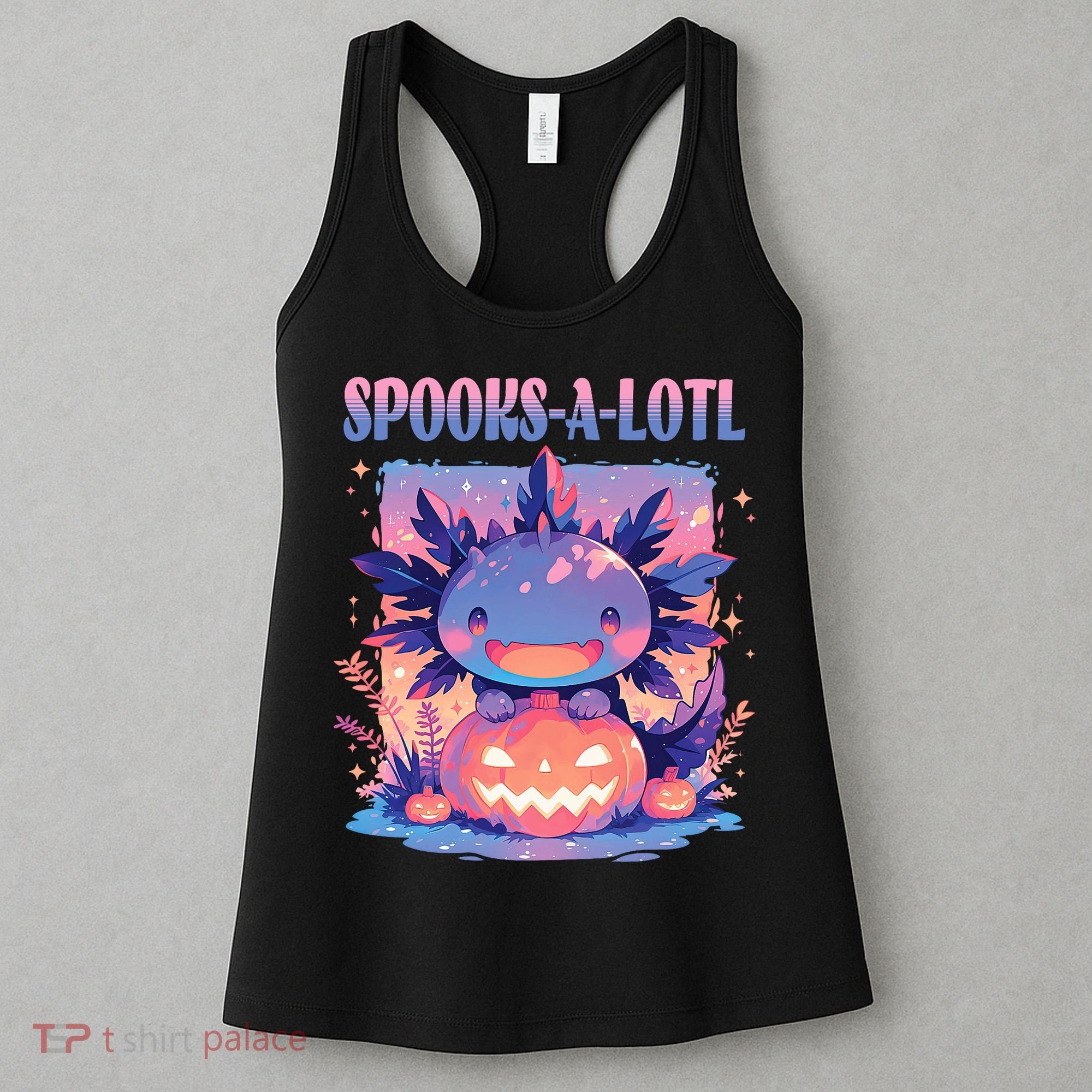 Spooks-A-Lotl Halloween Axolotl Women's Tank Top