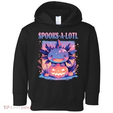 Spooks-A-Lotl Halloween Axolotl Toddler Hoodie