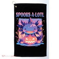 Spooks-A-Lotl Halloween Axolotl Golf Towel thumb 0