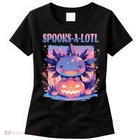 Spooks-A-Lotl Halloween Axolotl Women's T-Shirt thumb 0