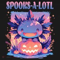 Spooks-A-Lotl Halloween Axolotl Women's T-Shirt thumb 6