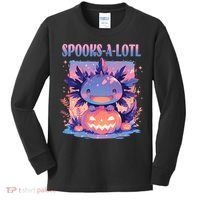 Spooks-A-Lotl Halloween Axolotl Kids Long Sleeve Shirt thumb 0