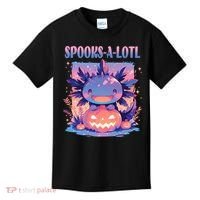 Spooks-A-Lotl Halloween Axolotl Kids T-Shirt thumb 0