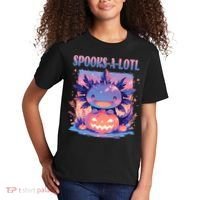 Spooks-A-Lotl Halloween Axolotl Kids T-Shirt thumb 2