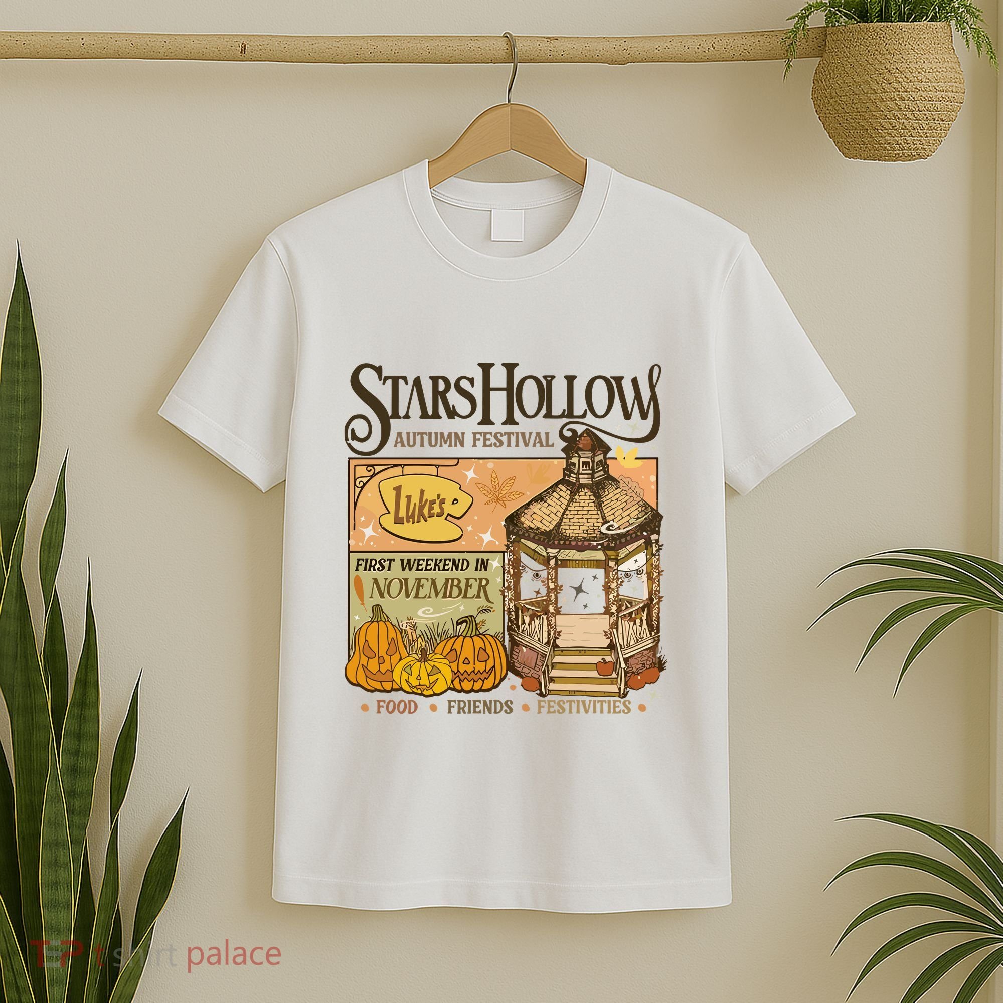 Stars Hollow Autumn Festival Food Friends Festivities T-Shirt
