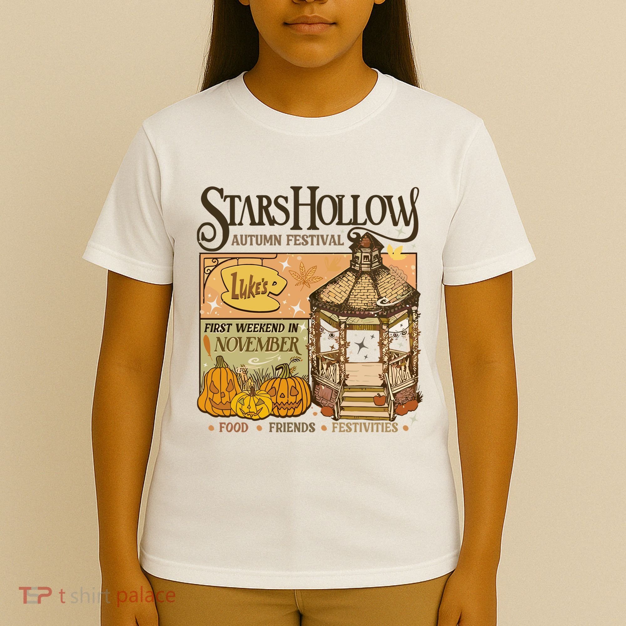 Stars Hollow Autumn Festival Food Friends Festivities T-Shirt
