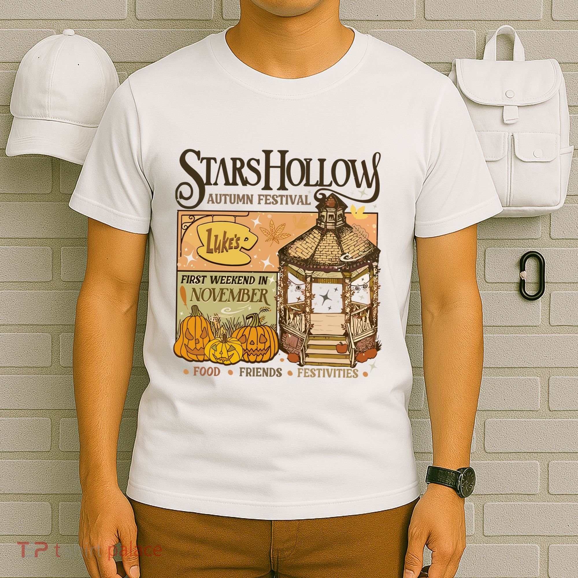 Stars Hollow Autumn Festival Food Friends Festivities T-Shirt