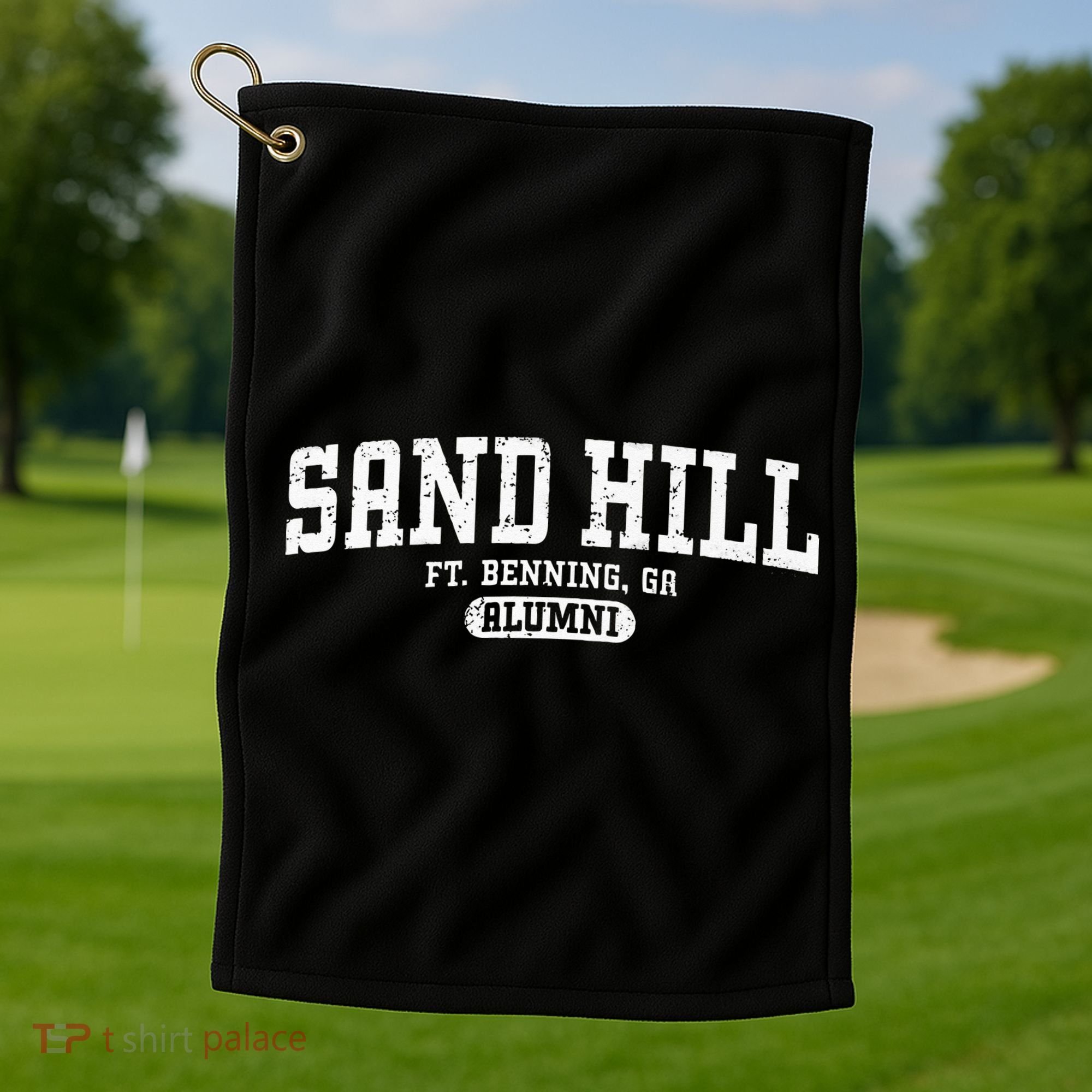 Sand Hill Alumni Retro Fort Benning GA Golf Towel