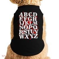 Spooky Halloween Alphabet Letters Doggie Tank thumb 0