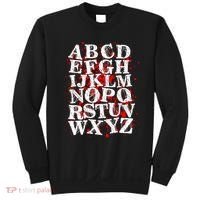 Spooky Halloween Alphabet Letters Sweatshirt thumb 0