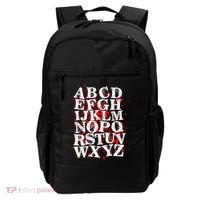 Spooky Halloween Alphabet Letters Backpack thumb 0