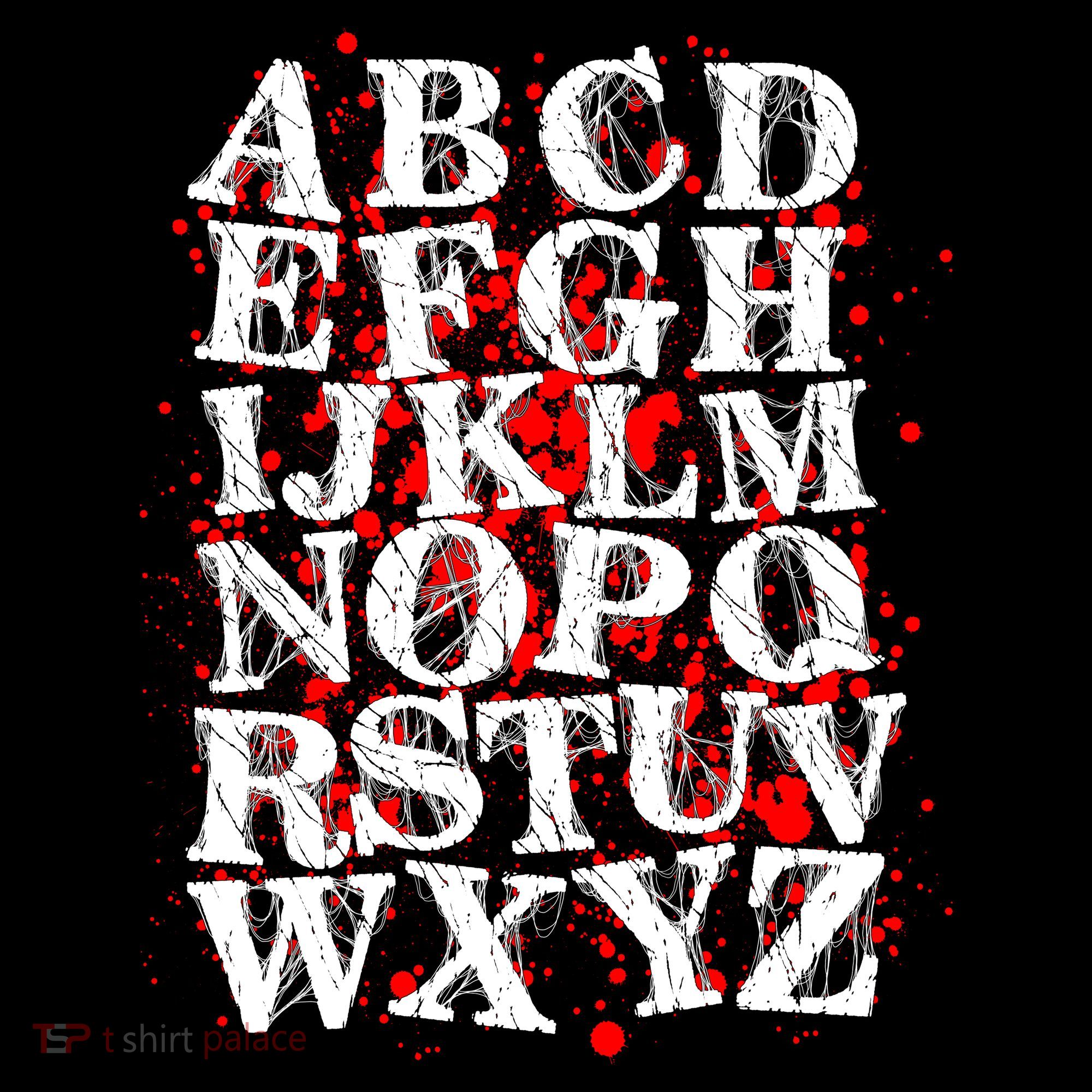 Spooky Halloween Alphabet Letters Bucket Hat