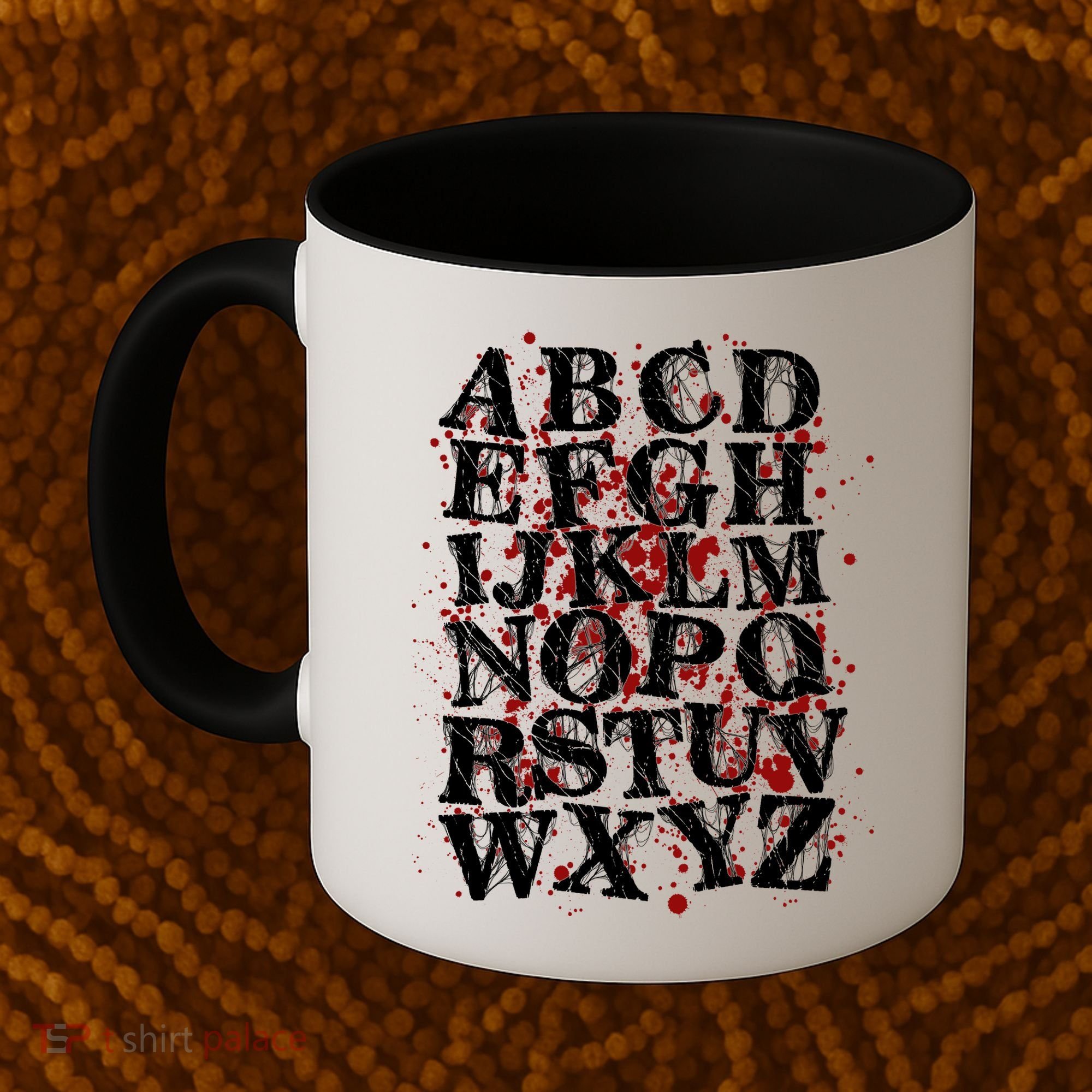 Spooky Halloween Alphabet Letters Coffee Mug