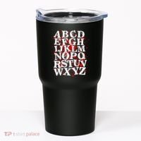 Spooky Halloween Alphabet Letters Tumbler thumb 0