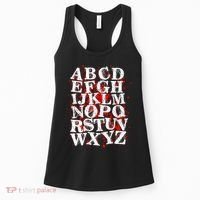 Spooky Halloween Alphabet Letters Women's Tank Top thumb 0