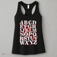 Spooky Halloween Alphabet Letters Women's Tank Top thumb 3