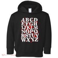 Spooky Halloween Alphabet Letters Toddler Hoodie thumb 0