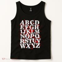 Spooky Halloween Alphabet Letters Tank Top thumb 2